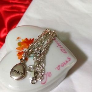 .925 Solid Sterling Silver Nugget and Chain